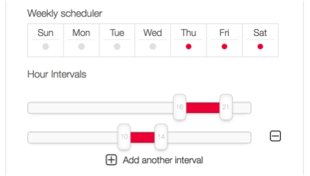 weekly scheduler