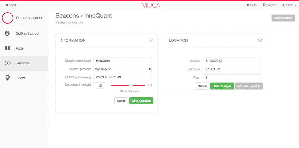 MOCA - wifi proximity