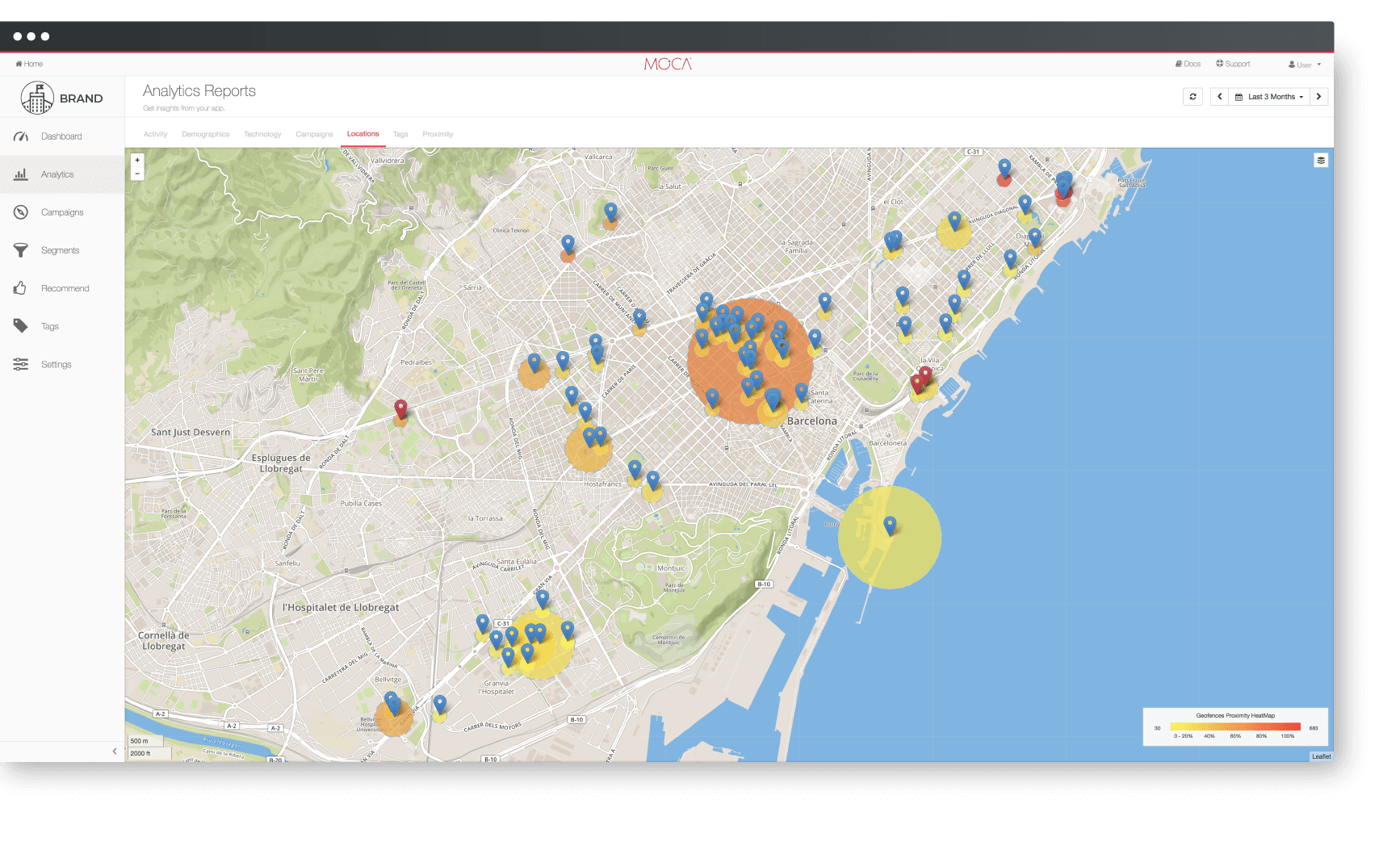 geofencing- mocaplatform